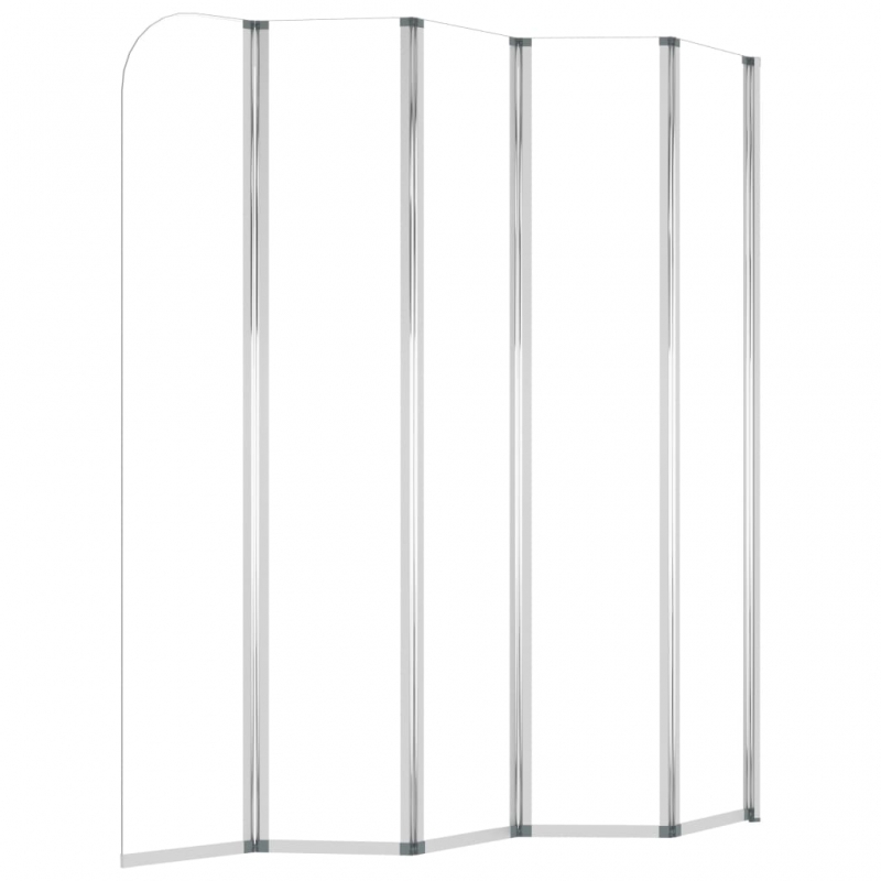 Duschabtrennung 120x140 cm Hartglas Transparent