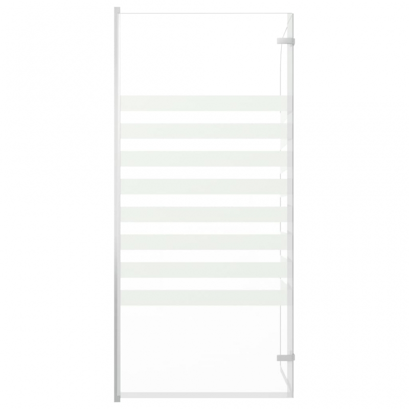 Duschabtrennung 120x140 cm Hartglas Streifen