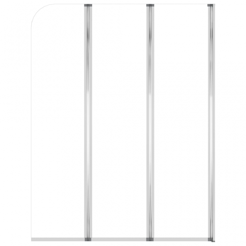 Duschabtrennungen 2 Stk. 104x130 cm Hartglas Transparent