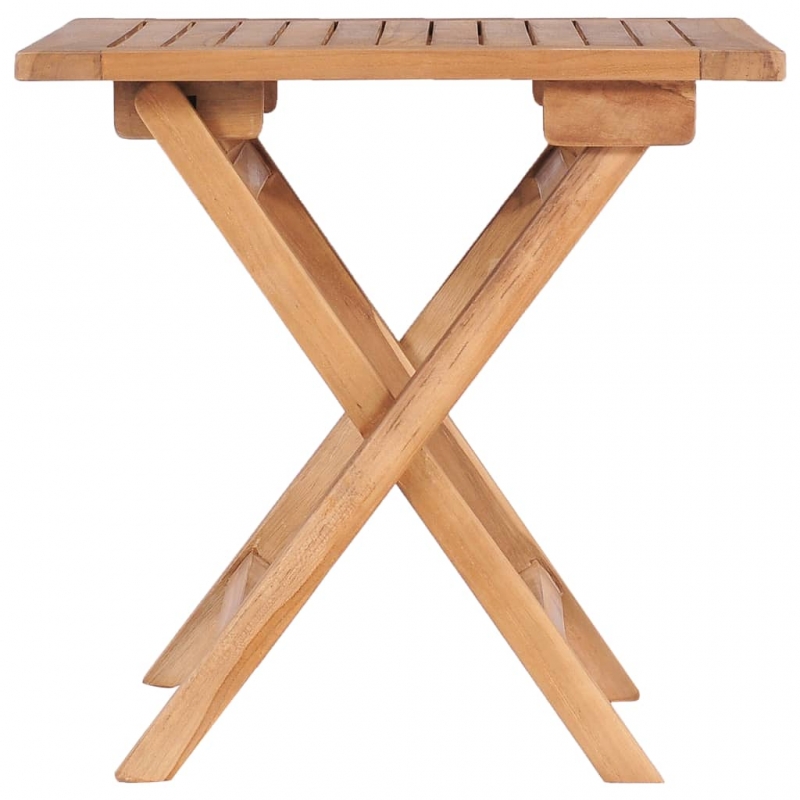 Gartentisch Klappbar 45x45x45 cm Massivholz Teak