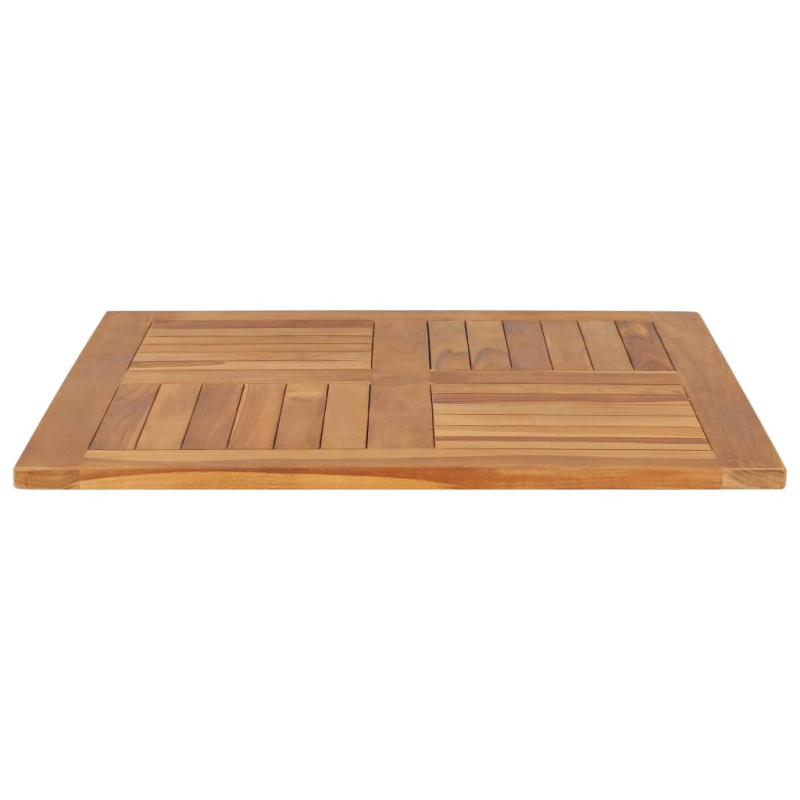Tischplatte Massivholz Teak Quadratisch 80×80×2,5 cm