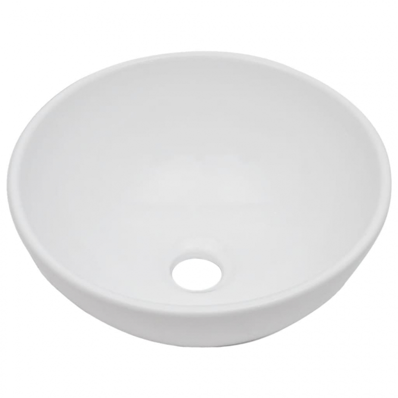 2-tlg. Badmöbel-Set Keramik Schwarz