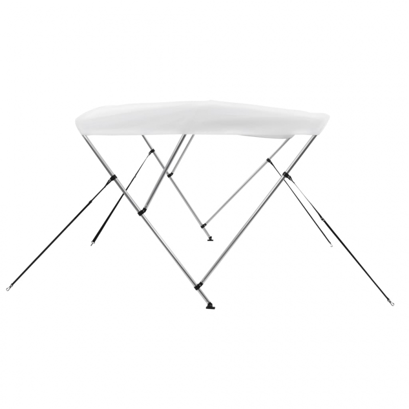3-Bow Bimini Top Weiß 183x140x137 cm