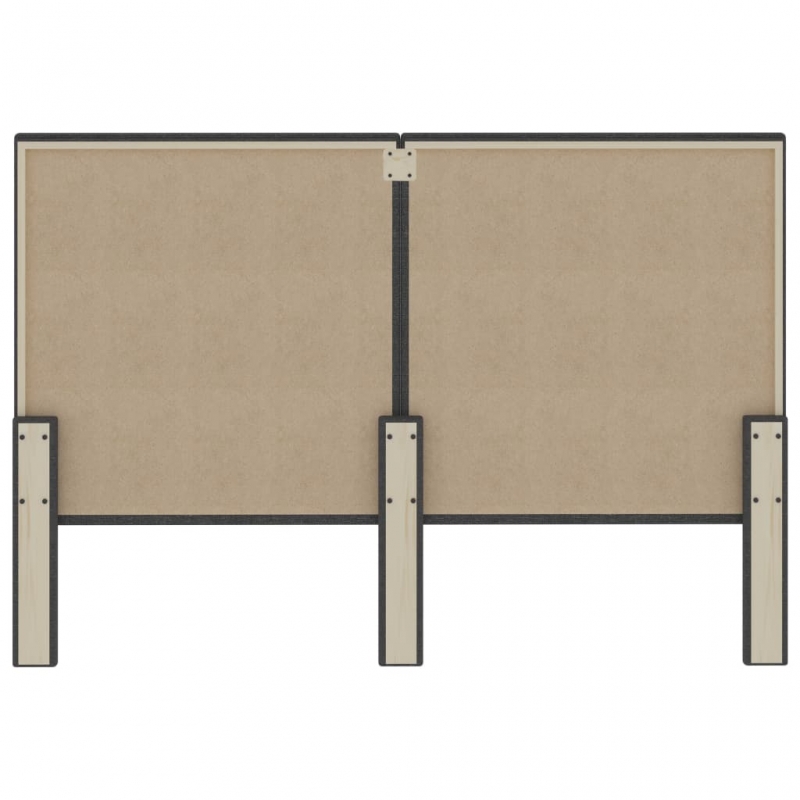 Kopfteil Dunkelgrau Stoff 160×200 cm