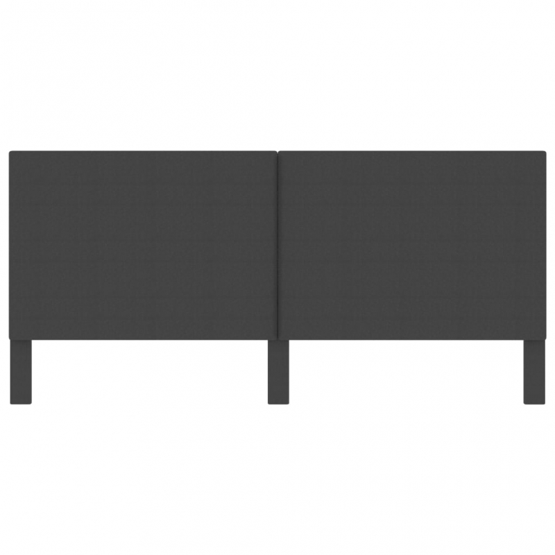 Kopfteil Dunkelgrau Stoff 200×200 cm