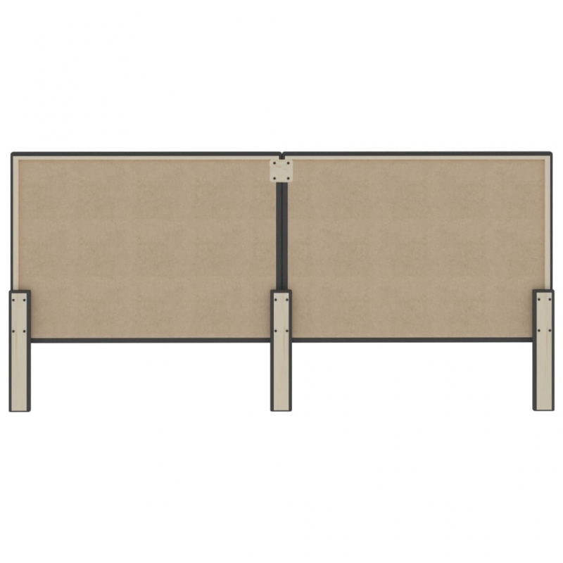 Kopfteil Dunkelgrau Stoff 200×200 cm