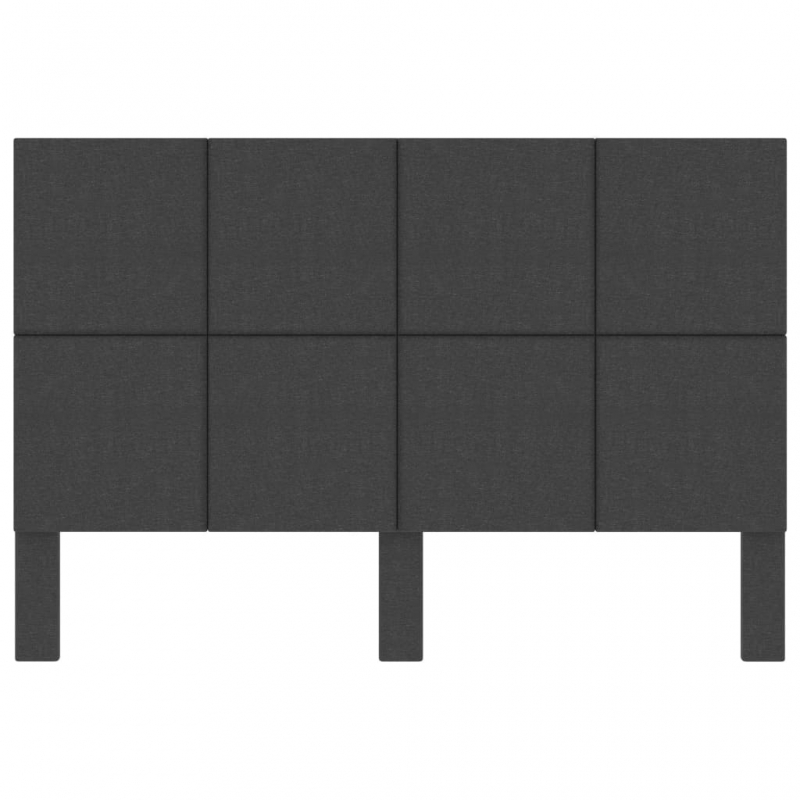 Kopfteil Getuftet Dunkelgrau Stoff 160 x 200 cm