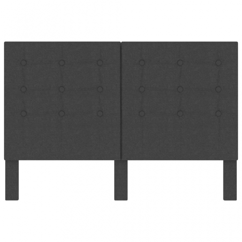 Kopfteil Dunkelgrau Stoff 140×200 cm