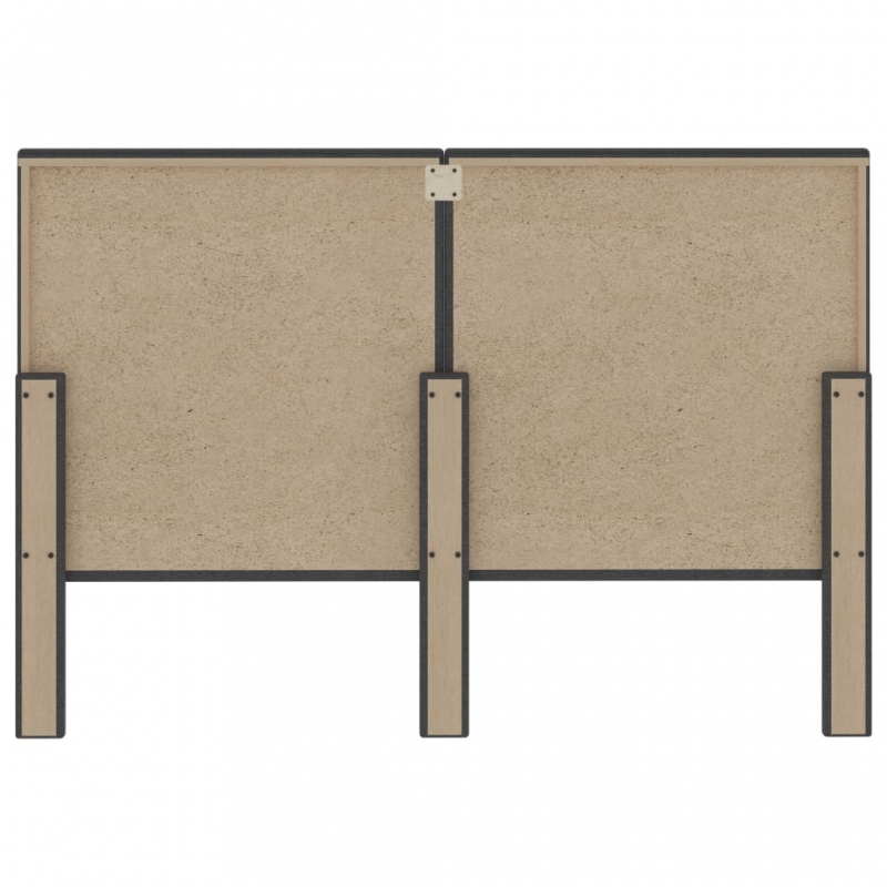 Kopfteil Dunkelgrau Stoff 140×200 cm