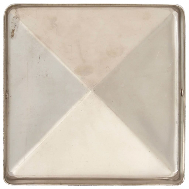 Pfostenkappen 6 Stk. Pyramide Edelstahl 91 x 91 mm