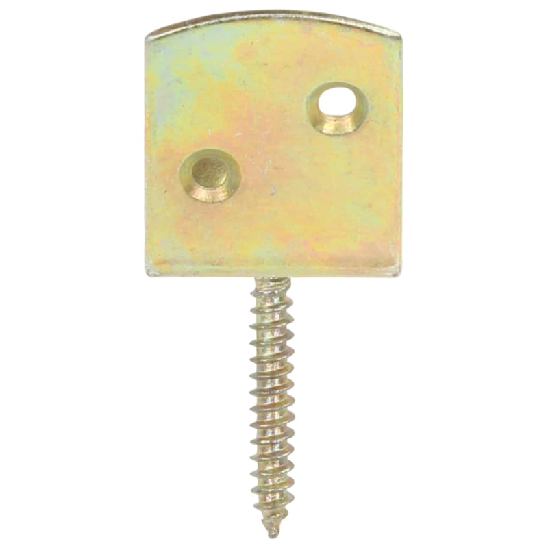 Flechtzaunhalter 4 Stk. L-Form Verzinktes Metall