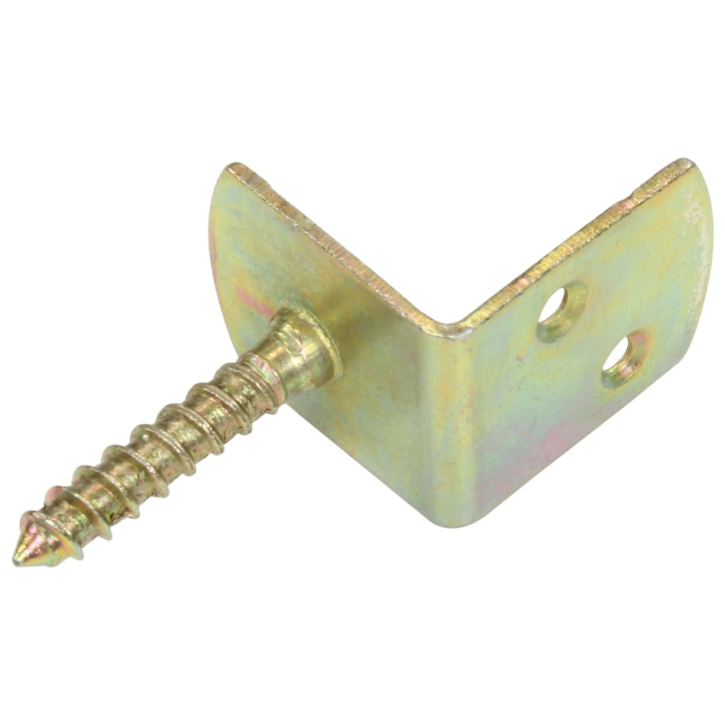 Flechtzaunhalter 4 Stk. L-Form Verzinktes Metall