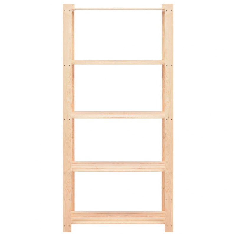 Lagerregale 5 Böden 10 Stk. 80x38x170cm Massivholz Kiefer 250kg