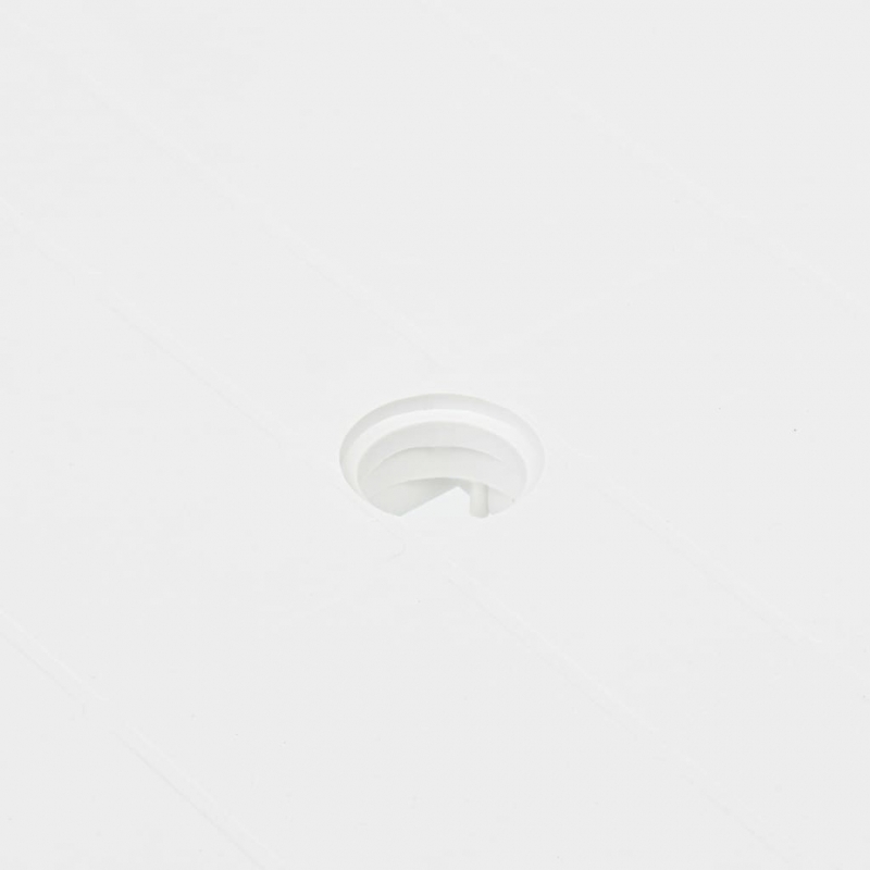 Gartentisch Weiß 80x75x72 cm Kunststoff