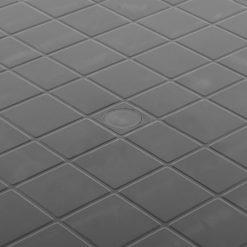 Gartentisch Anthrazit 89 cm Kunststoff