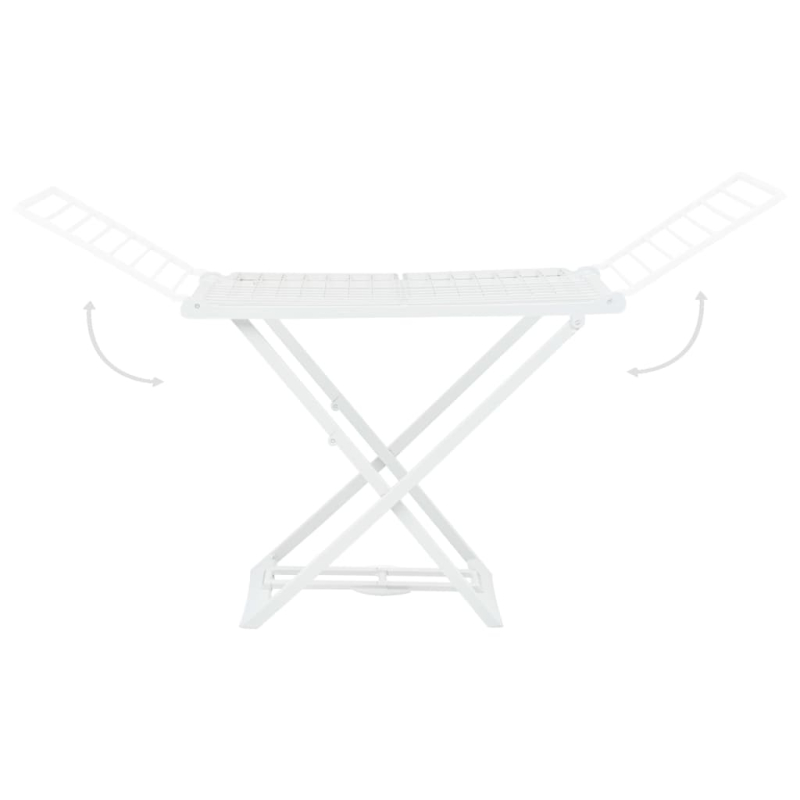 Wäscheständer Klappbar Weiß Kunststoff