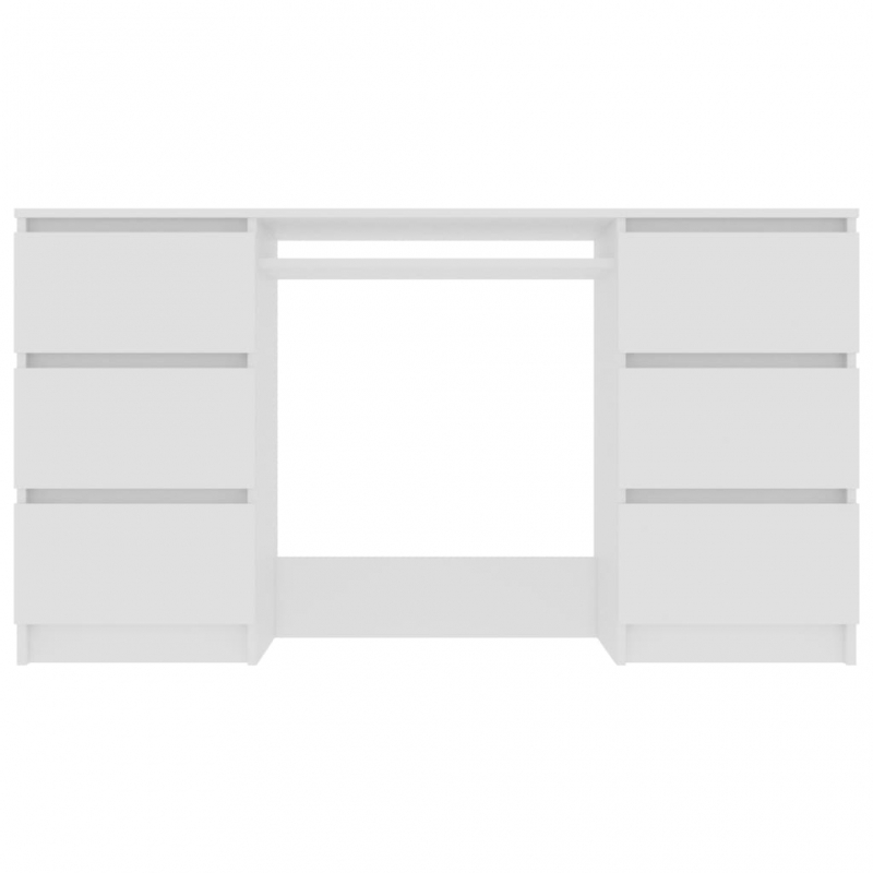 Schreibtisch Weiß 140x50x77 cm Holzwerkstoff