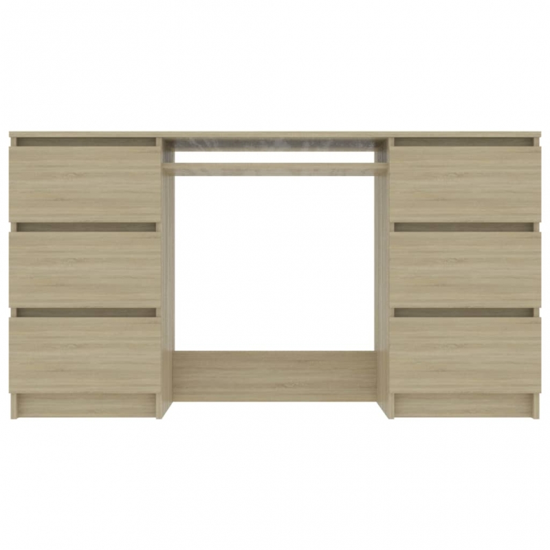 Schreibtisch Sonoma-Eiche 140x50x77 cm Holzwerkstoff