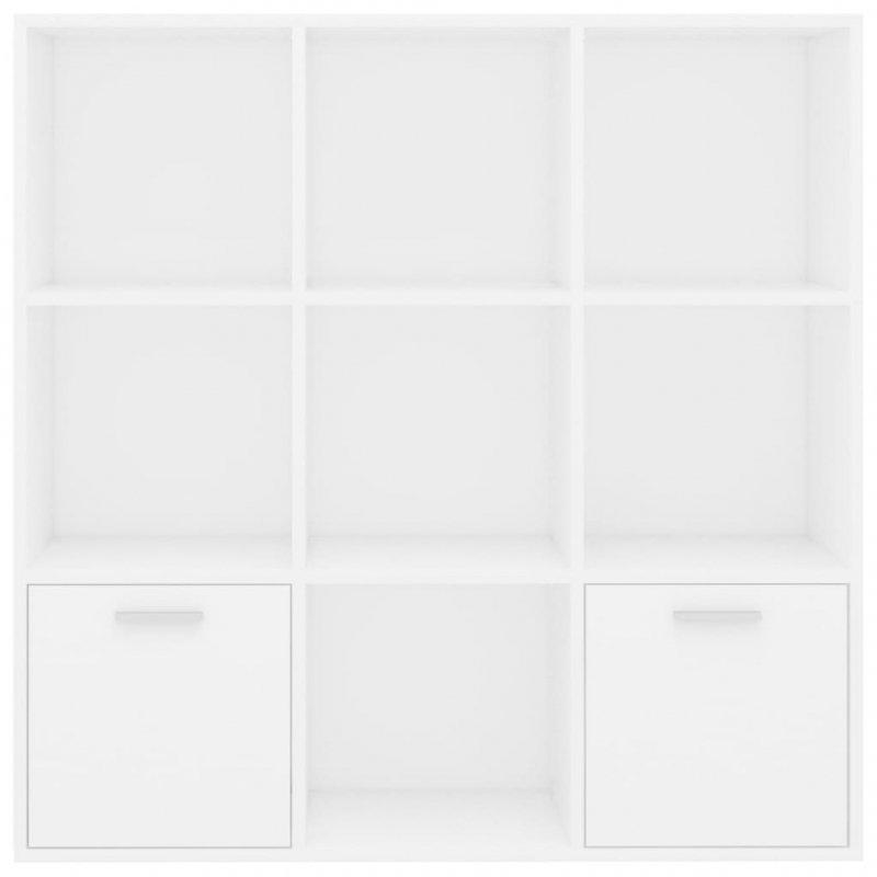 Bücherregal Weiß 98x30x98 cm Holzwerkstoff