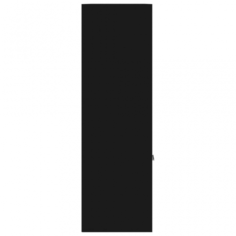 Bücherregal Schwarz 98x30x98 cm Holzwerkstoff