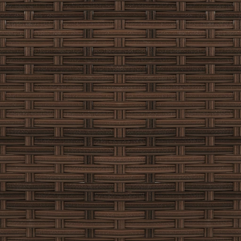 2-tlg. Garten-Lounge-Set Poly Rattan Braun