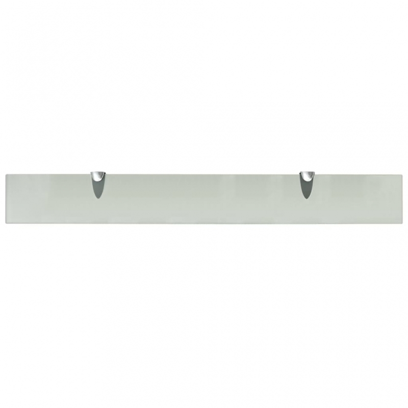 Schweberegale 2 Stk. Glas 80x10 cm 8 mm