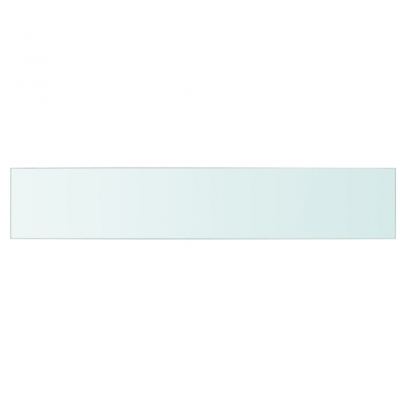 Regalböden 2 Stk. Glas Transparent 80x15 cm