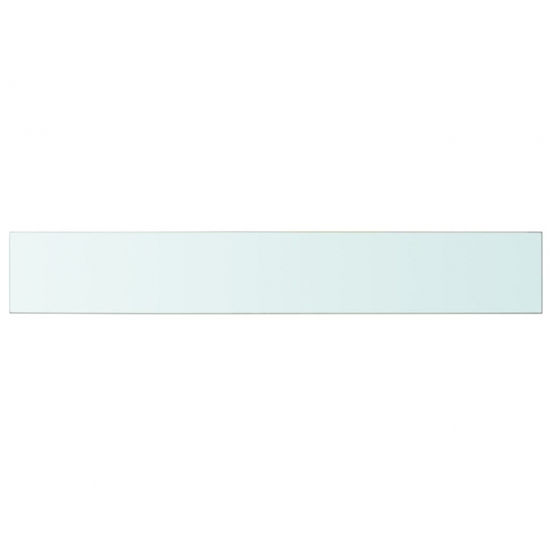 Regalböden 2 Stk. Glas Transparent 100 x 15 cm