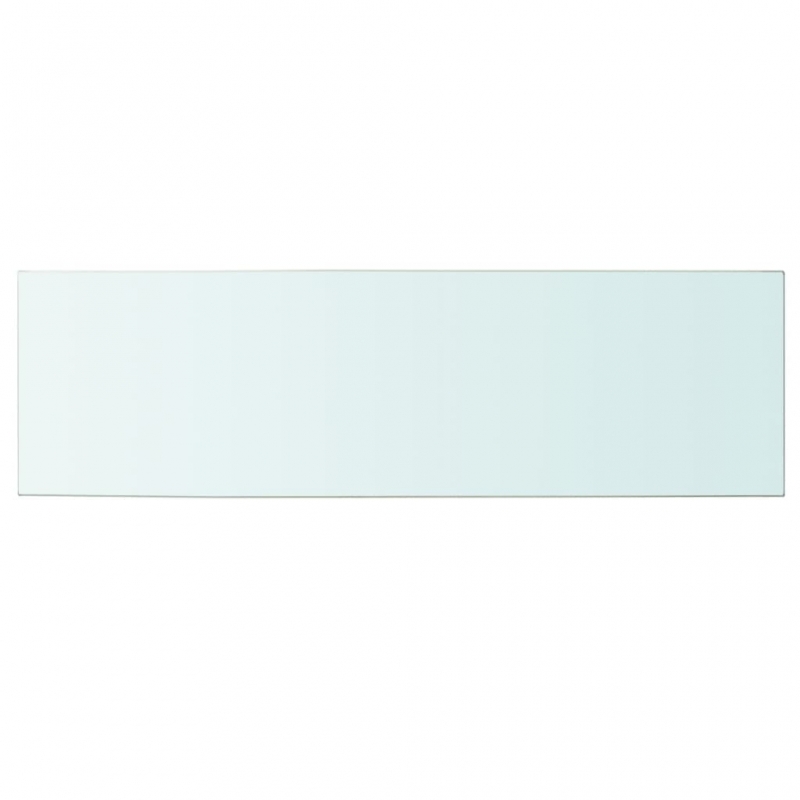 Regalböden 2 Stk. Glas Transparent 100x30 cm