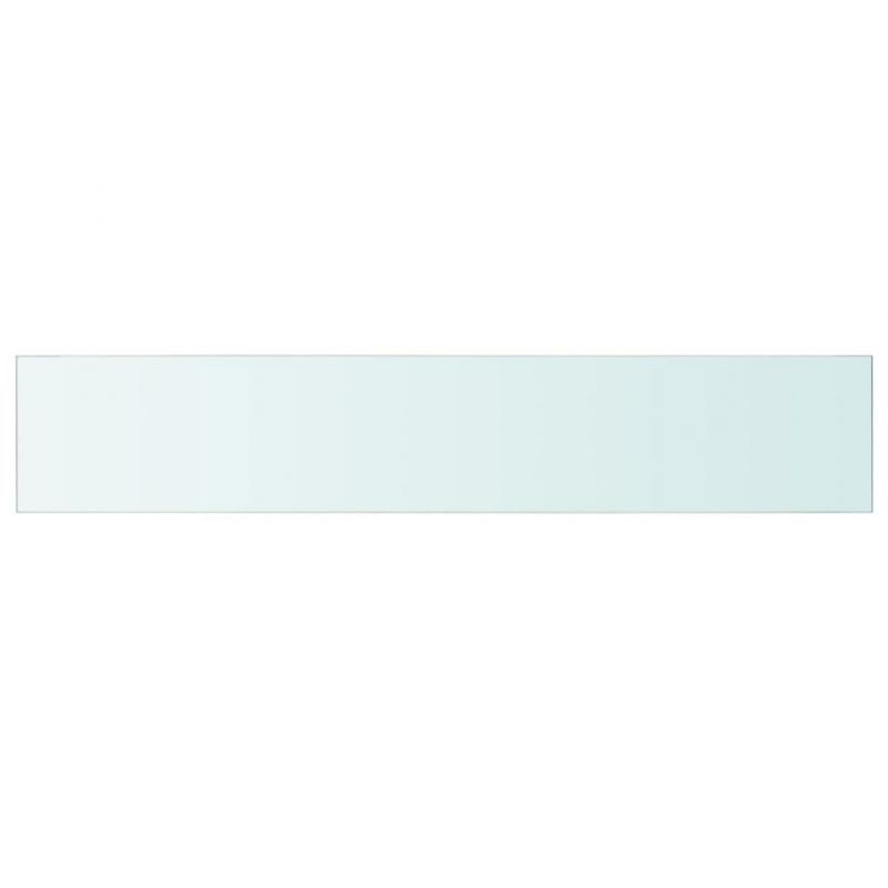 Regalböden 2 Stk. Glas Transparent 110x20 cm