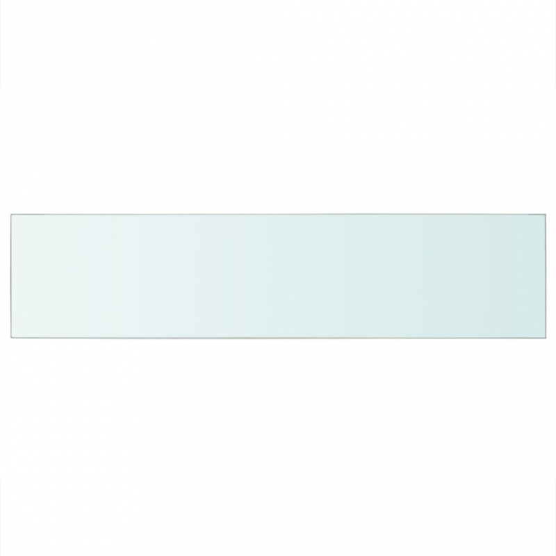 Regalböden 2 Stk. Glas Transparent 110x25 cm