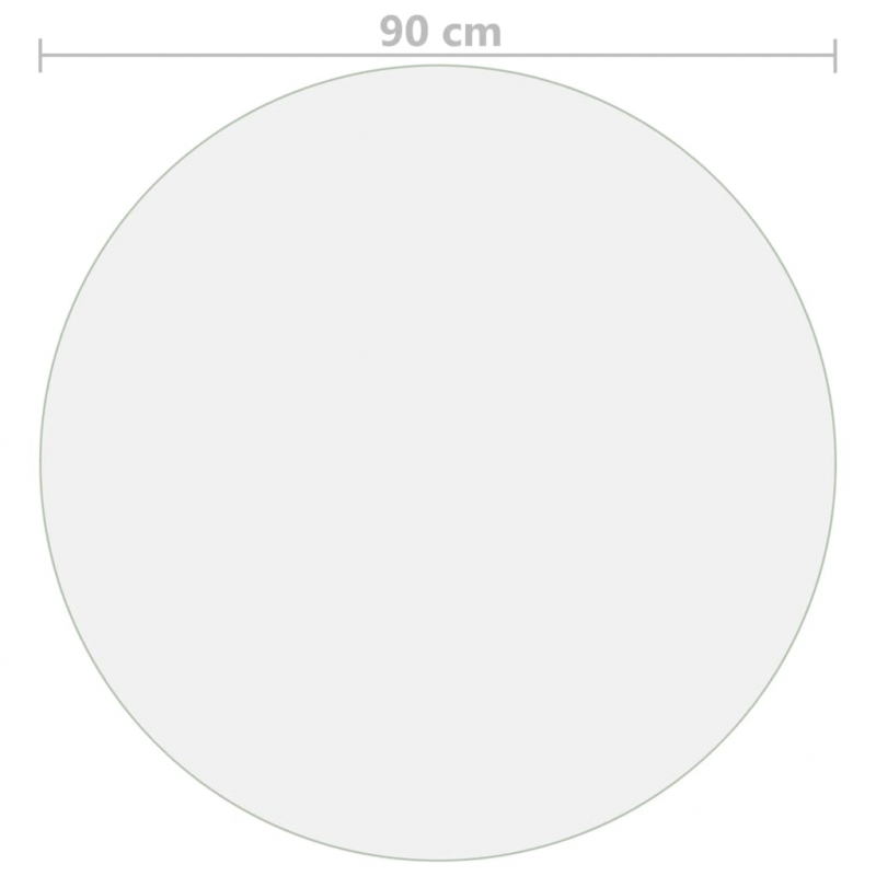 Tischfolie Matt Ø 90 cm 2 mm PVC