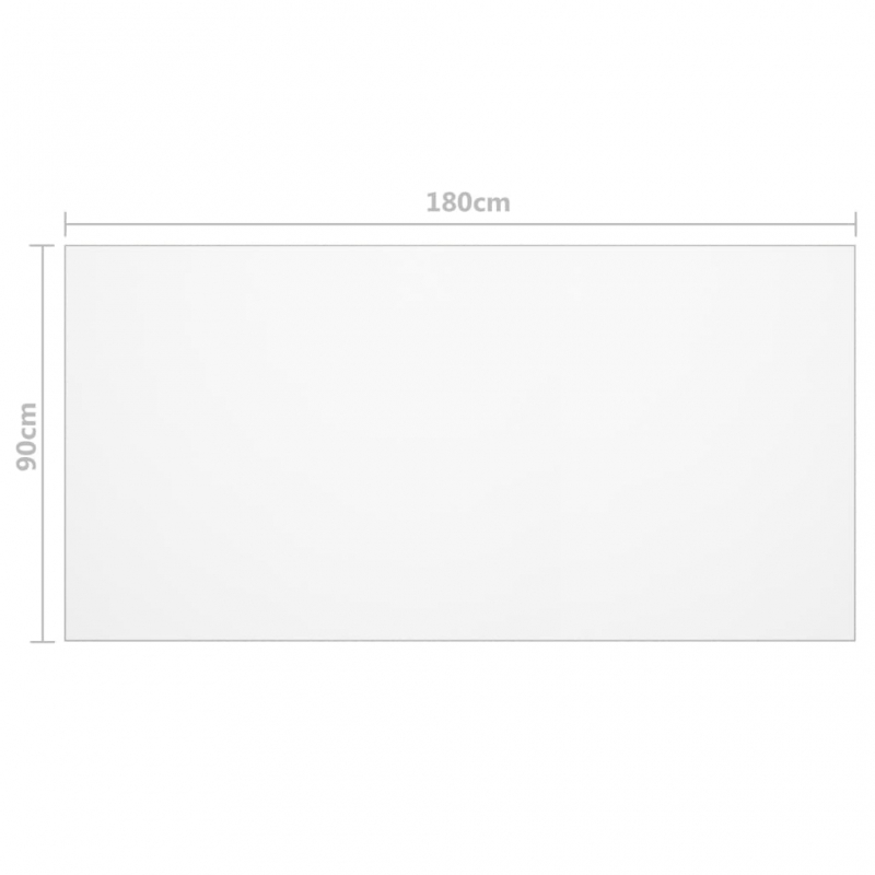 Tischfolie Transparent 180x90 cm 2 mm PVC
