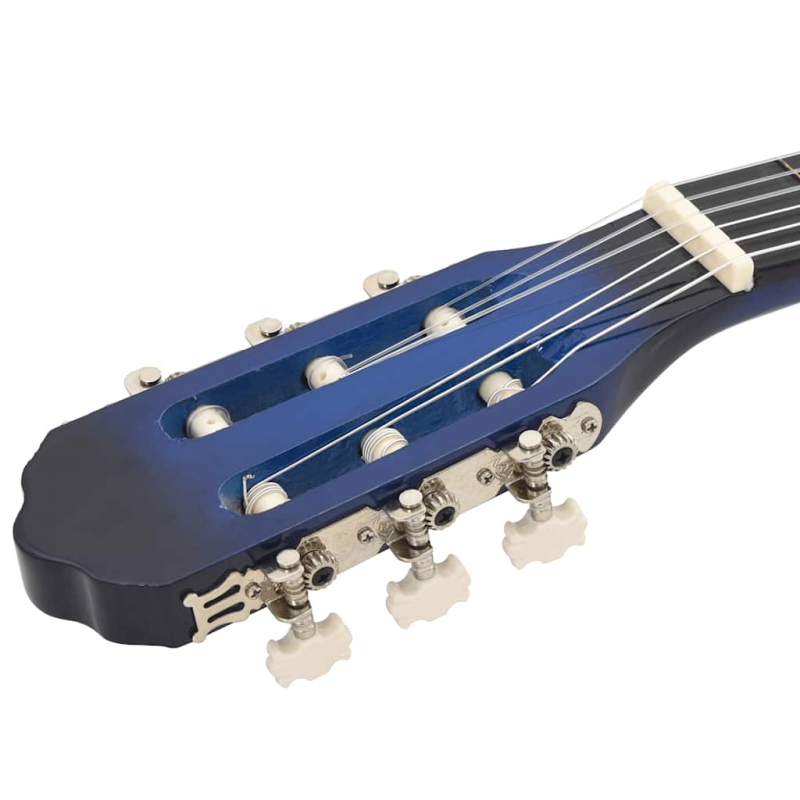 Klassikgitarre für Anfänger Blau 4/4 39 Lindenholz
