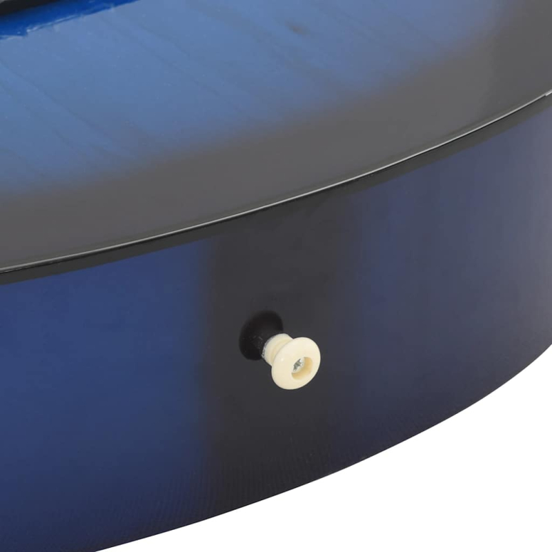 Klassikgitarre für Anfänger Blau 4/4 39 Lindenholz