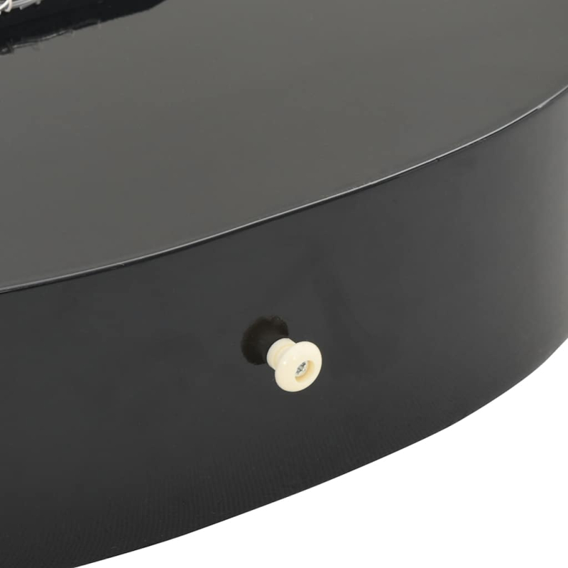 Klassikgitarre für Anfänger Schwarz 4/4 39 Lindenholz