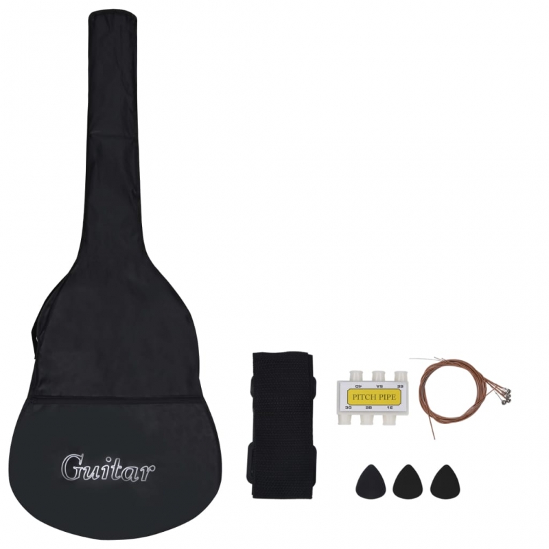 8-tlg. Klassikgitarren-Set für Anfänger Blau 3/4 36