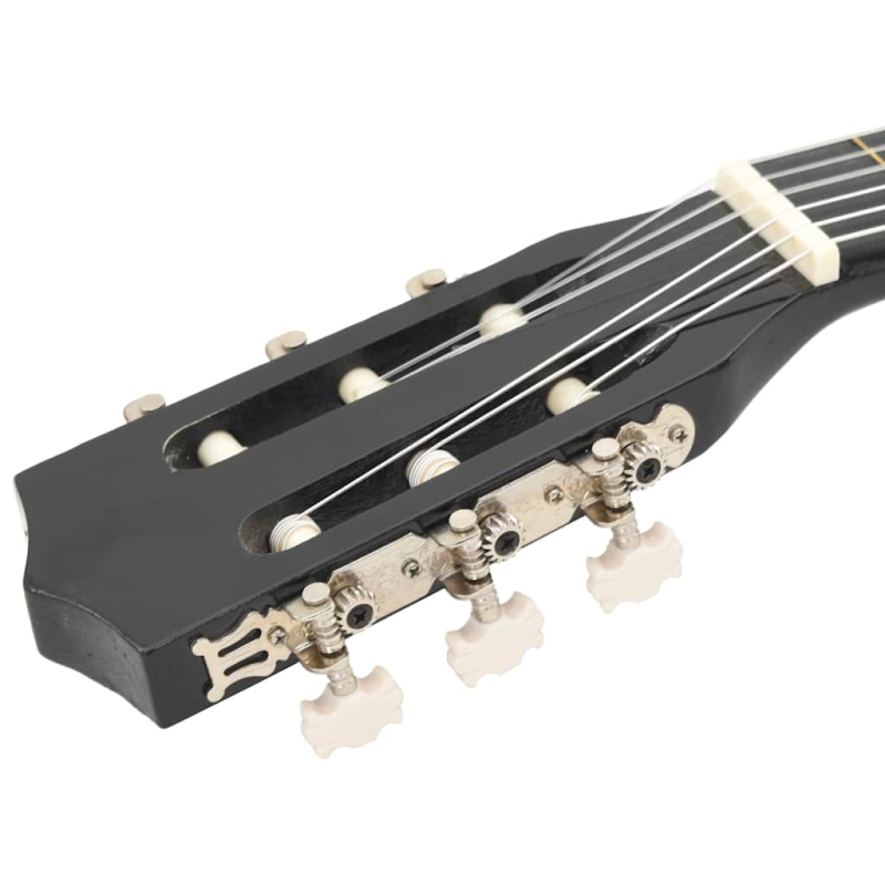 Klassikgitarre für Anfänger und Kinder Schwarz 3/4 36