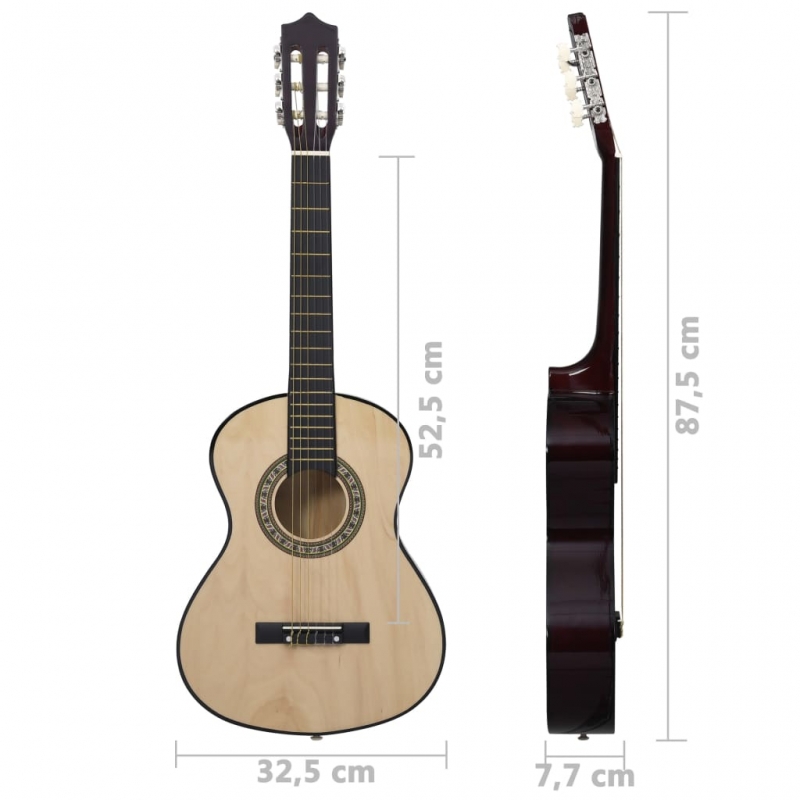 Klassische Gitarre für Anfänger und Kinder 1/2 34 Lindenholz