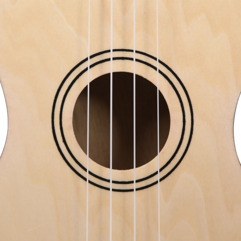 Sopran Ukulele Set für Kinder mit Tasche Dunkles Holz 21