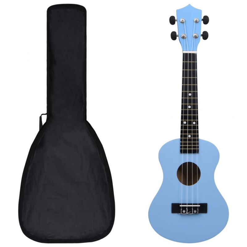 Sopran-Ukulele-Set mit Tasche für Kinder Babyblau 23