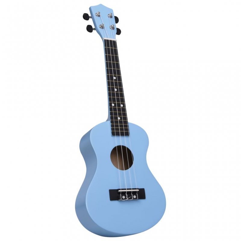 Sopran-Ukulele-Set mit Tasche für Kinder Babyblau 23