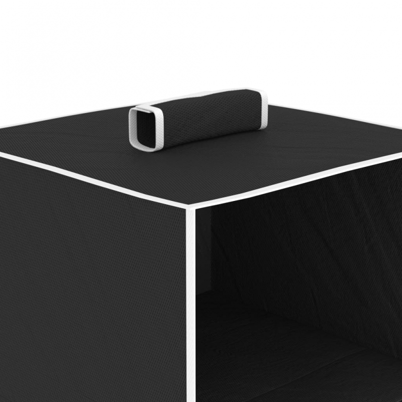 Hängeaufbewahrung für Schränke 2 Stk. mit 4 Fächern Stoff