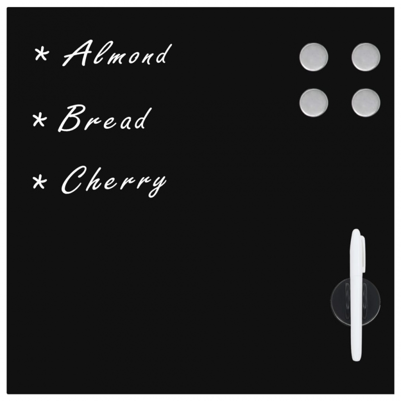 Magnettafel Wandmontage Glas 50x50 cm