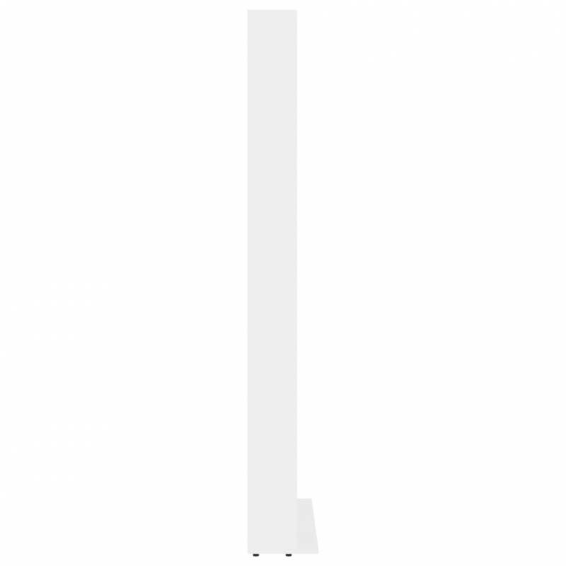 CD-Schrank Weiß 102x16x177,5 cm Holzwerkstoff