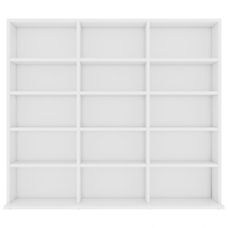 CD-Regal Weiß 100x23x89,5 cm Holzwerkstoff