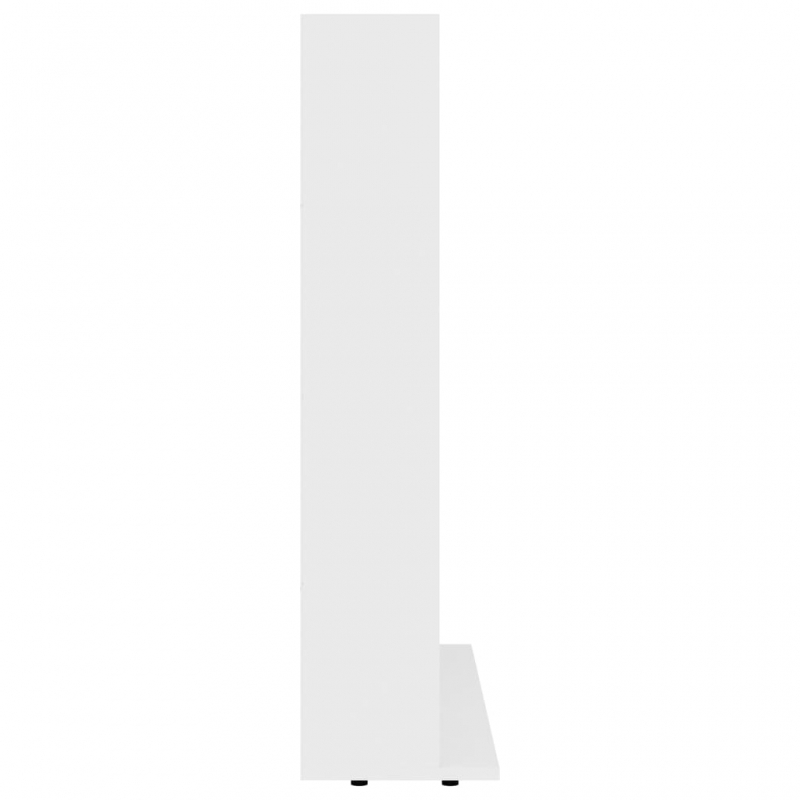 CD-Regal Weiß 100x23x89,5 cm Holzwerkstoff