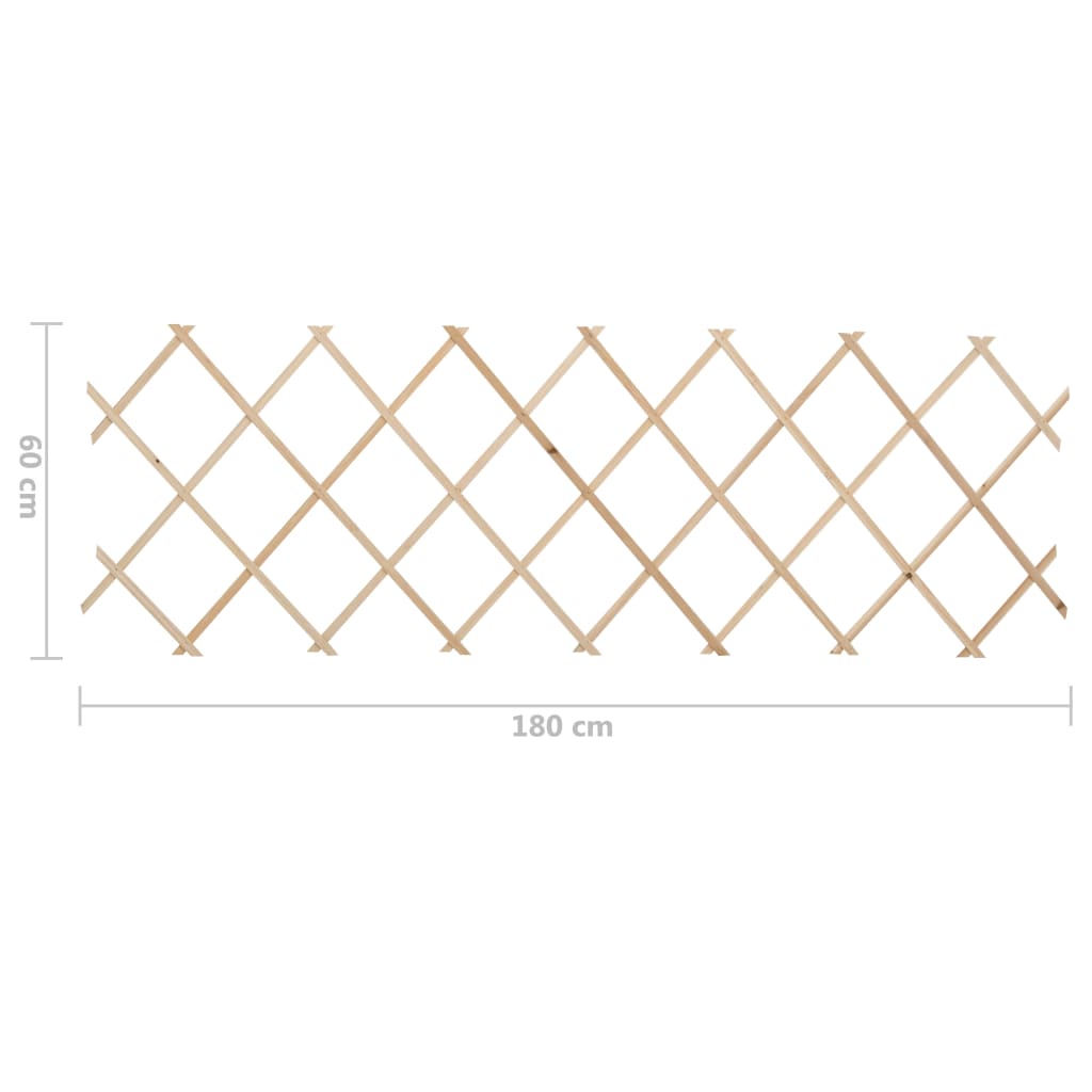 Scherenzaun 5 Stk. Tannenholz 180x60 cm