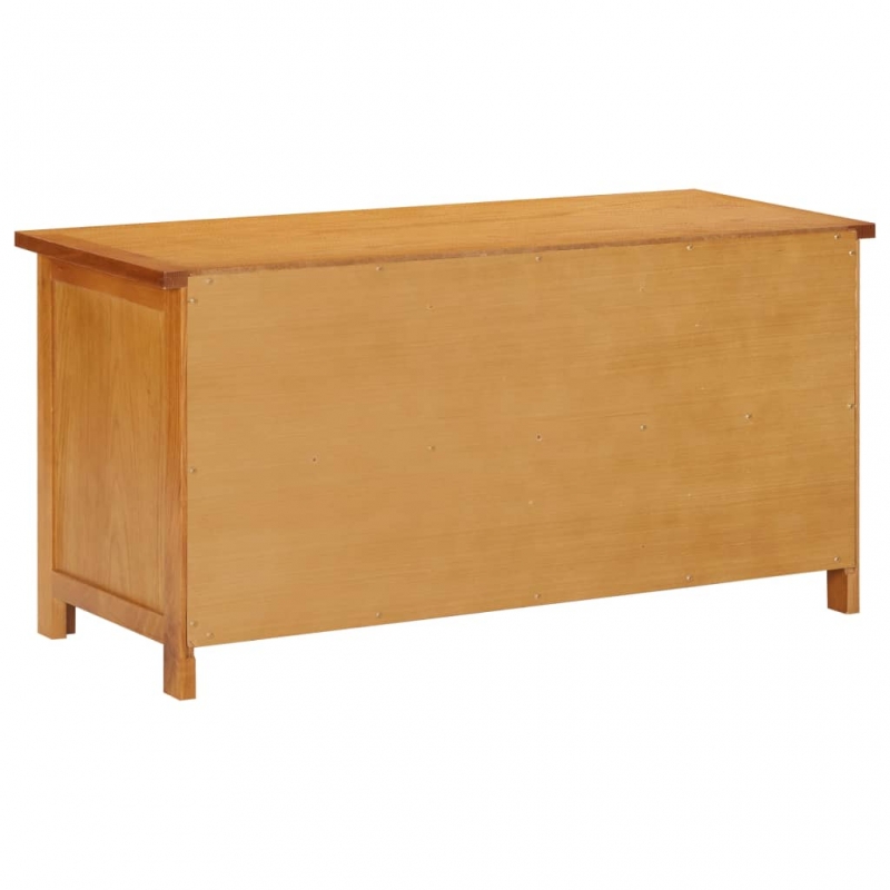 Schuhregal 90x37x45 cm Eiche Massivholz