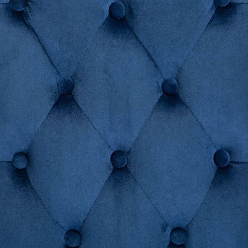 Esszimmerstuhl Blau Samt
